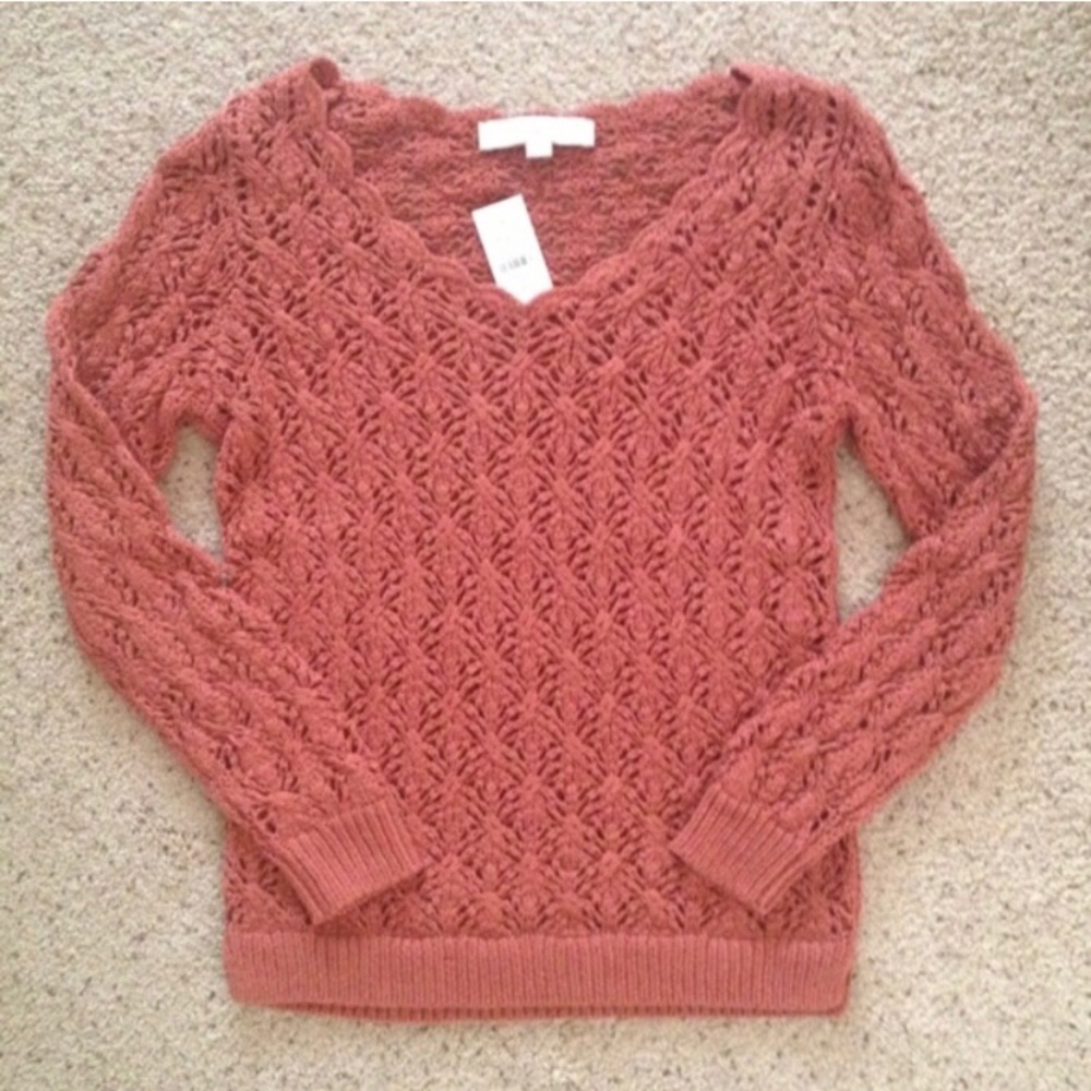 LOFT Crochet Sweater